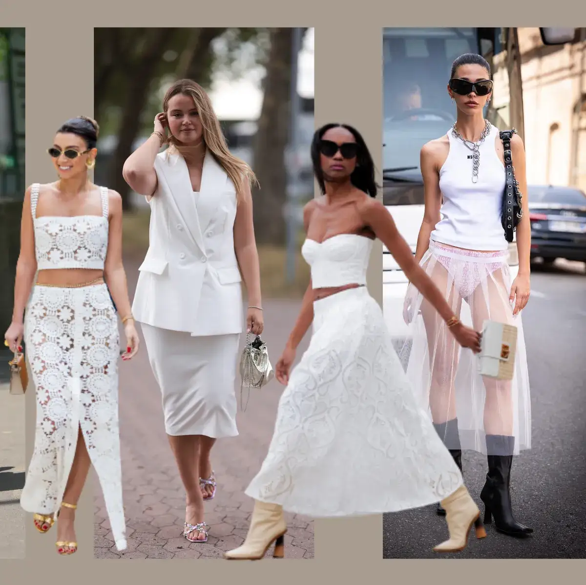 Zdjęcie Faldas largas blancas: Tu gu&iacute;a experta para outfits impecables