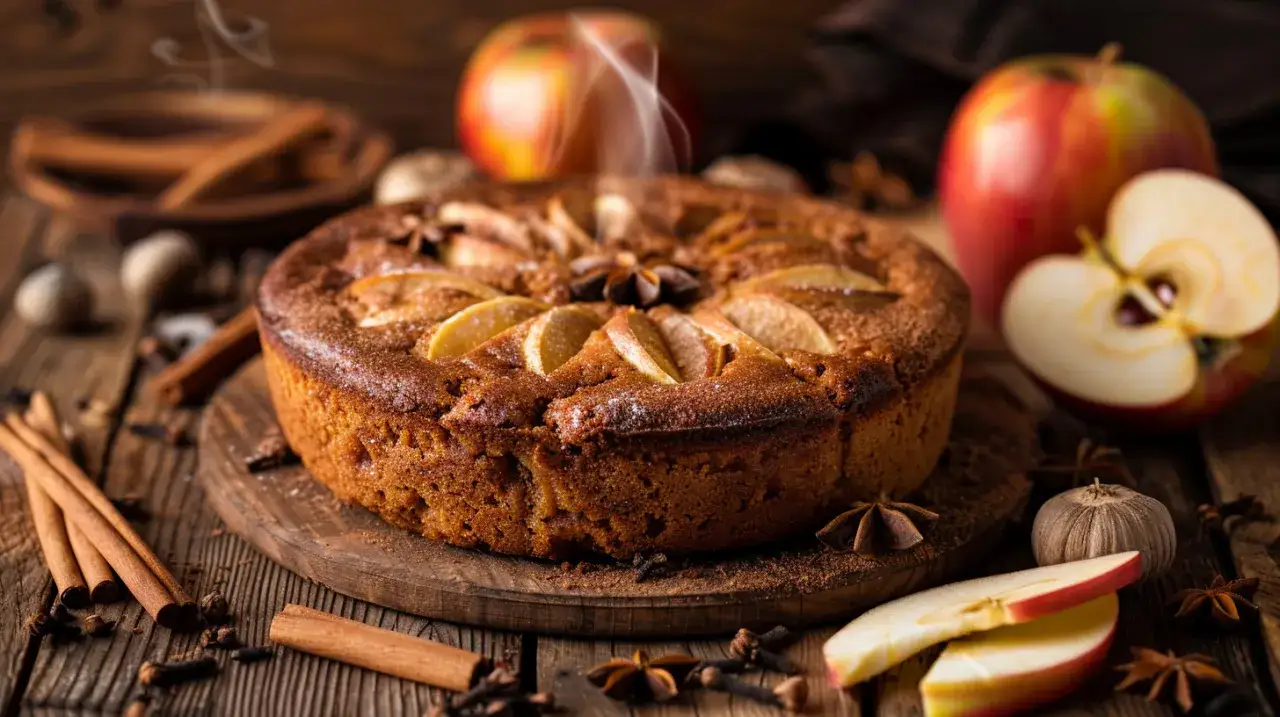 Zdjęcie Korzenne ciasto jabłkowe: Rozgrzewający smak domowego ciepła. Mmm!