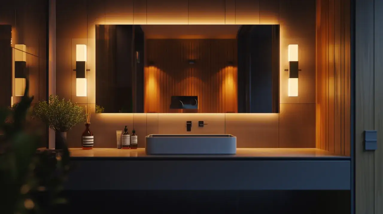 Zdjęcie Kinkiety do łazienki - jak dobrać oświetlenie nad lustro, by uzyskać idealny efekt