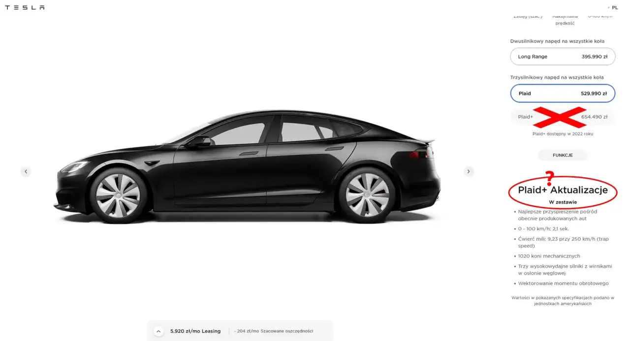 Zdjęcie Ile koni ma Tesla? Zaskakujące moce różnych modeli elektryków.