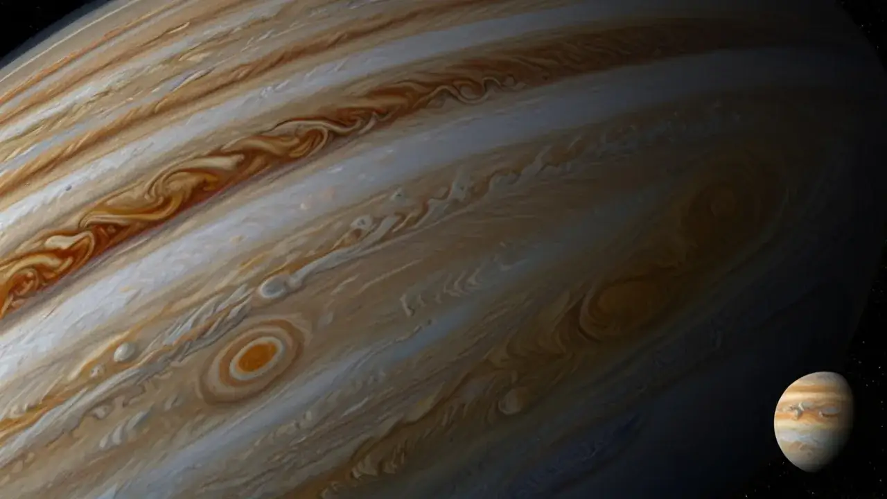 Zdjęcie Ile trwa rok na ogromnym Jowiszu? Tajemnice gazowego giganta!