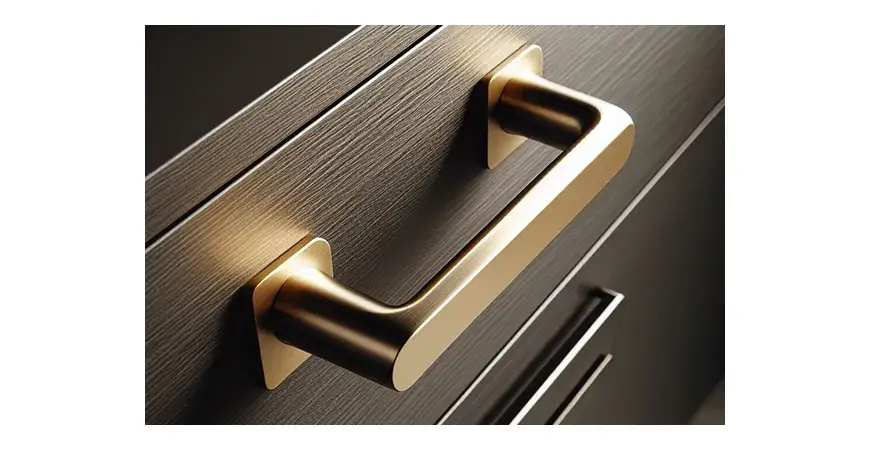 Zdjęcie Uchwyty do kremowej kuchni: złoto, czerń, drewno? Wybierz idealne!