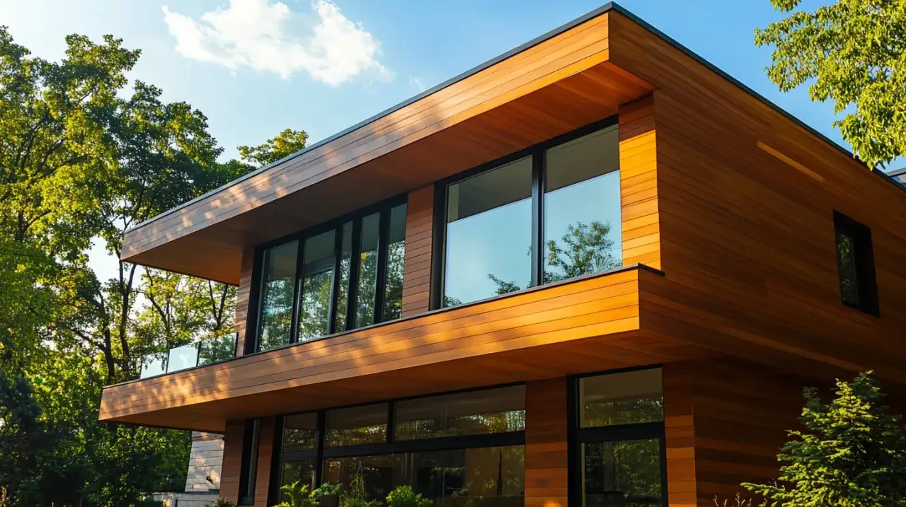 Zdjęcie Elewacja domu z deską elewacyjną: nowoczesne, trwałe rozwiązania i styl