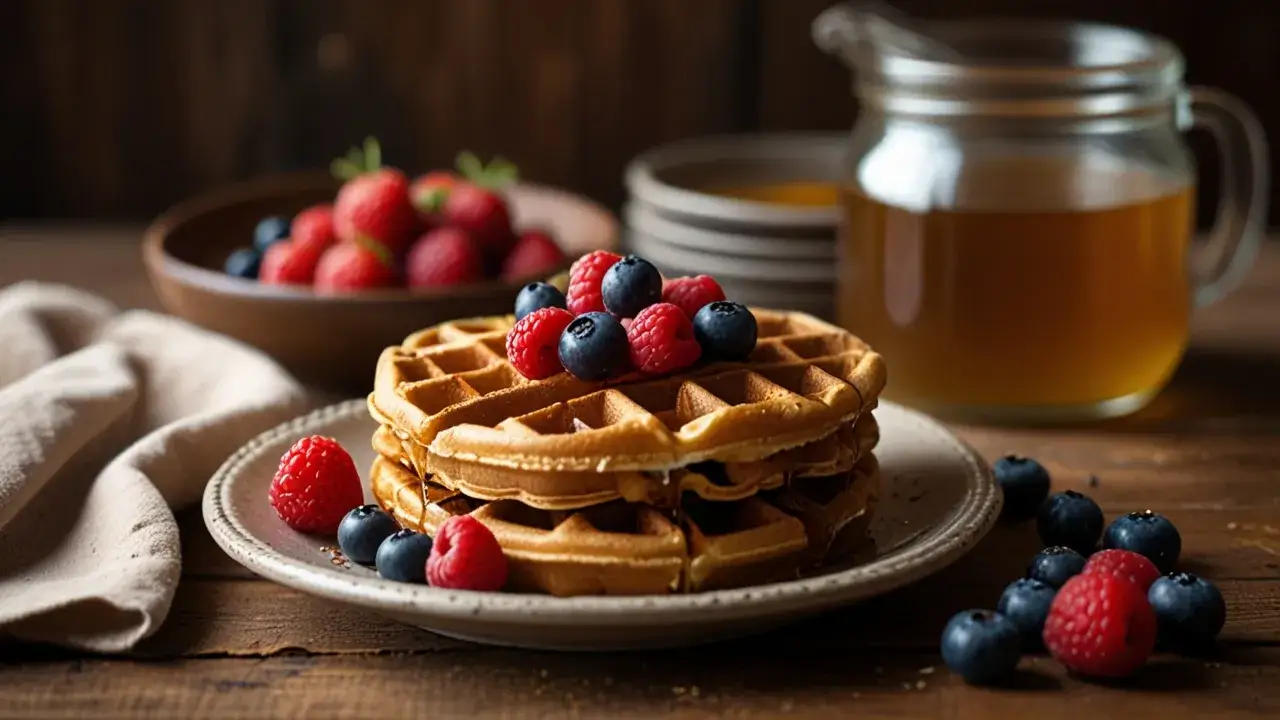 Zdjęcie Jak przygotować gofry pełnoziarniste? Zdrowy przepis na pełnoziarniste gofry