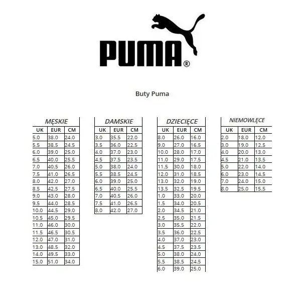 Zdjęcie Buty Puma jaki rozmiar - jak uniknąć błędów przy wyborze rozmiaru