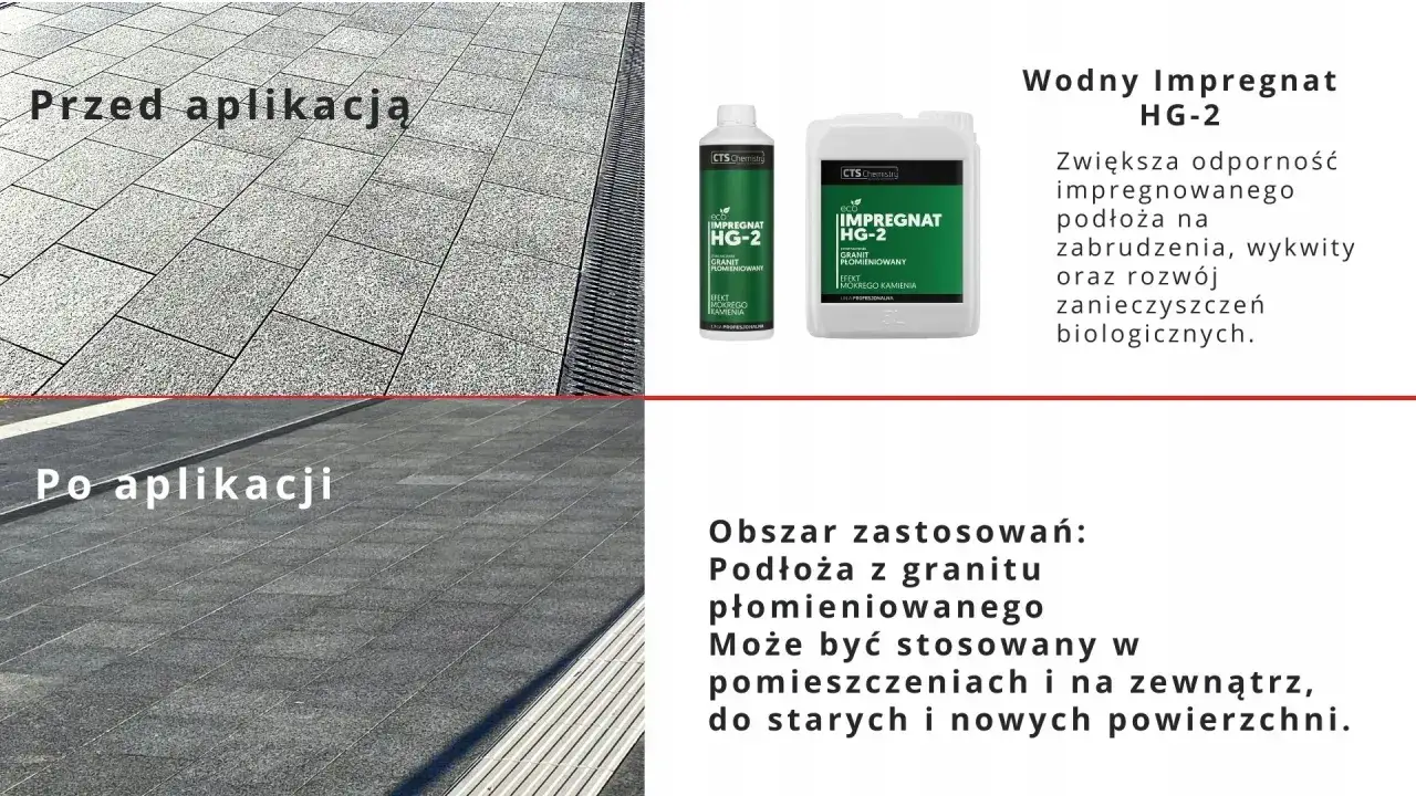 Zdjęcie HG-2 - impregnat do granitu płomieniowanego