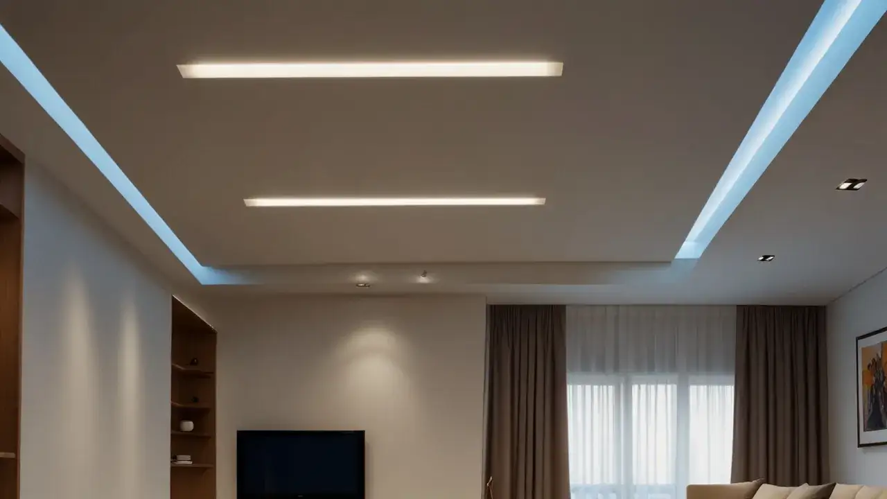 Zdjęcie Lampa LED do podwieszanego sufitu: Nowoczesne i oszczędne oświetlenie