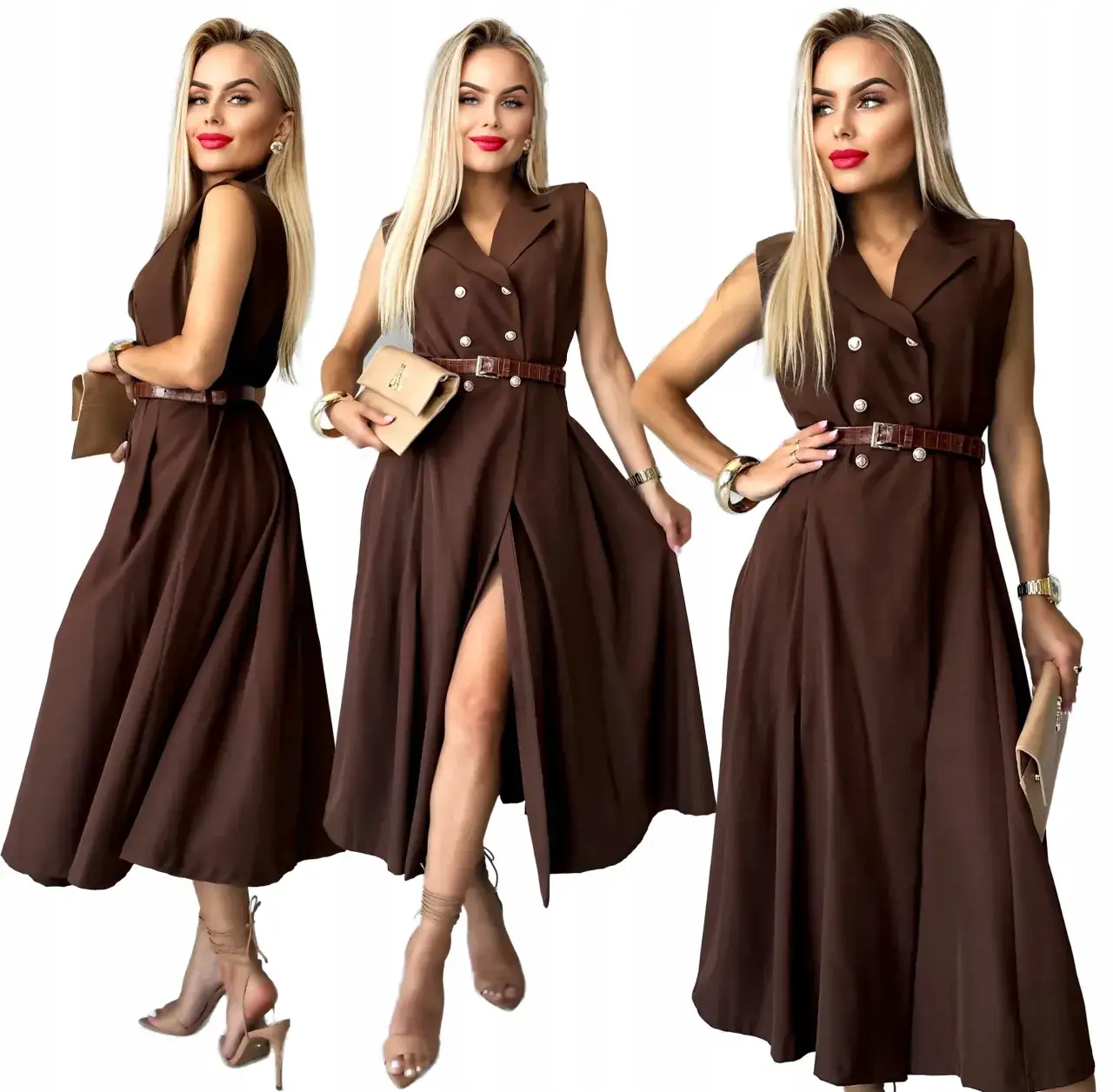 Zdjęcie Sukienka midi z kieszeniami: Wygoda i styl w jednym? Oto jej zalety