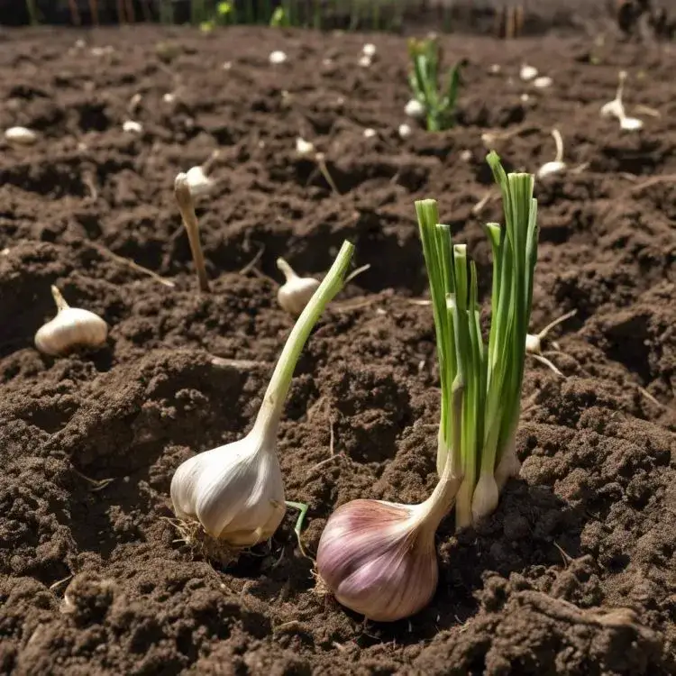 Zdjęcie Czy można sadzić kiełkujący czosnek? Odkryj najlepsze praktyki sadzenia