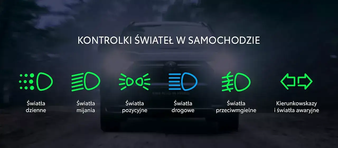 Zdjęcie Jakie są ikony świateł przeciwmgielnych w aucie? Kiedy używać?