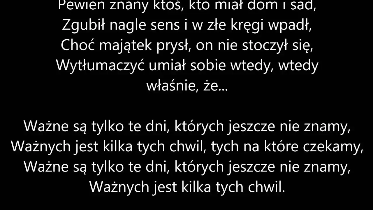 Zdjęcie Tekst piosenki dni których nie znamy - analiza i głębokie znaczenie