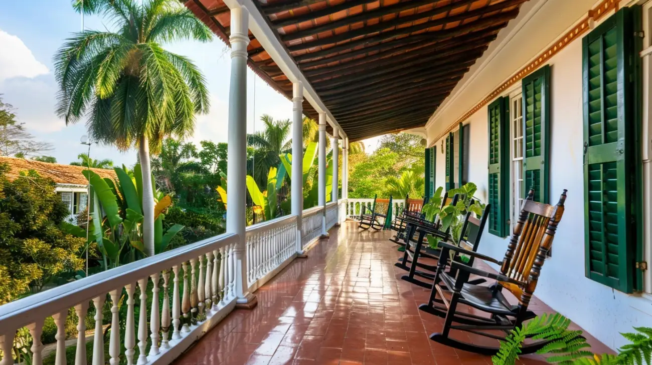 Zdjęcie Dom kolonialny: elegancja stylu kolonialnego w architekturze