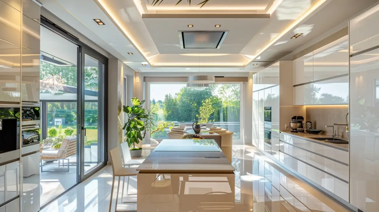 Zdjęcie Sufit podwieszany w kuchni - pomysł na aranżację wnętrza