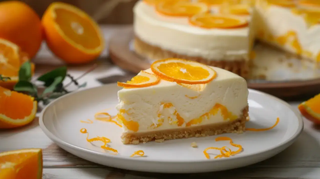 Zdjęcie Sernik z pomarańczą: Cytrusowa eksplozja smaku - przepis krok po kroku