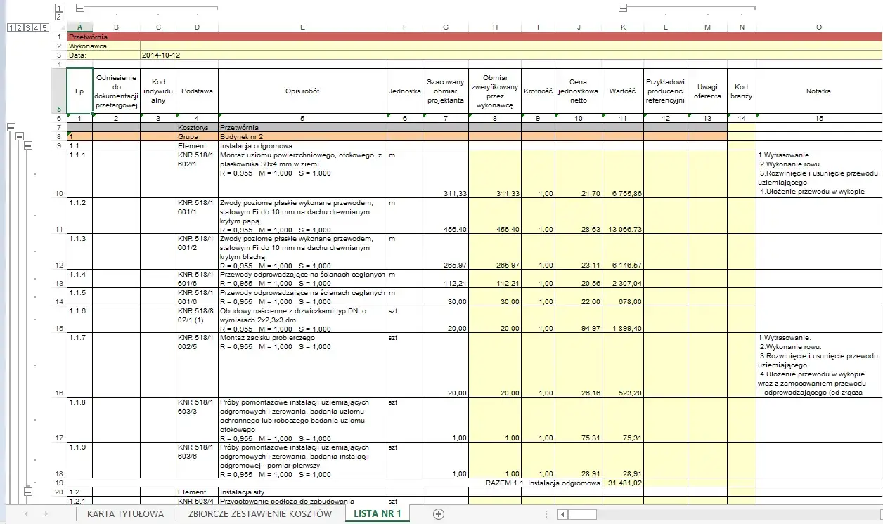 Zdjęcie Jak zrobić kosztorys w Excelu i uniknąć kosztownych błędów