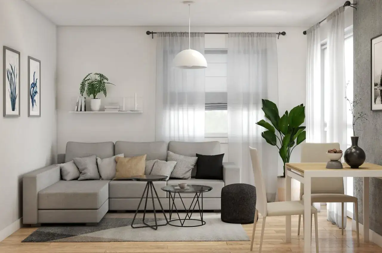 Zdjęcie Mały salon: Jak funkcjonalnie zaaranżować st&oacute;ł?