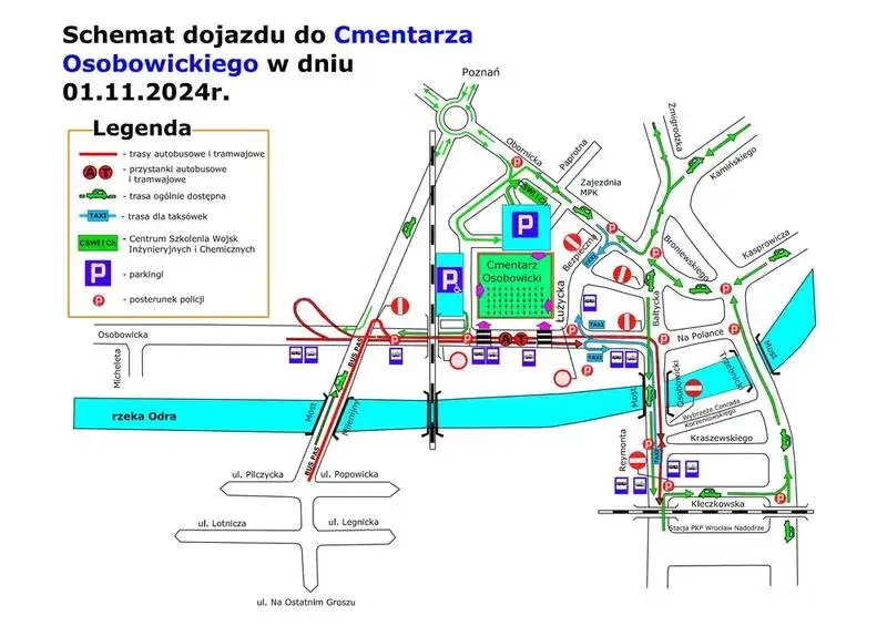Zdjęcie Jak dojechać na cmentarz osobowicki we Wrocławiu bez problemów?