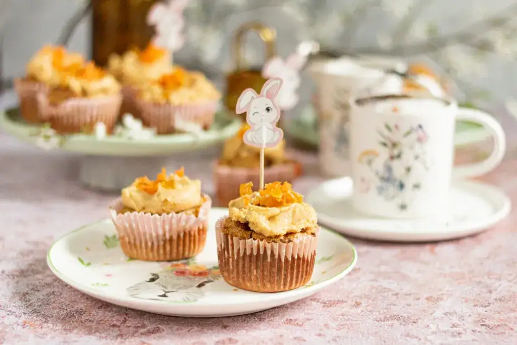 Zdjęcie Dietetyczne muffinki marchewkowo-bananowe - przepis na fit smakołyk