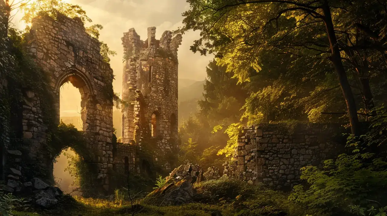 Zdjęcie Miejsca 50 km od Tarnowa:Tajemniczy zamek Dębno