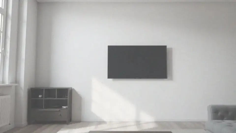 Zdjęcie Na jakiej wysokości telewizor 55 cali na ścianie, by uniknąć bólu szyi?