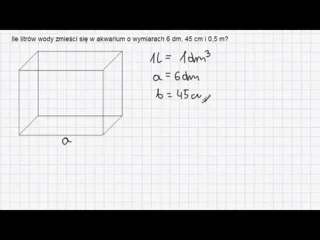 Zdjęcie Jak obliczyć objętość akwarium którego dno ma wymiary i uniknąć błędów