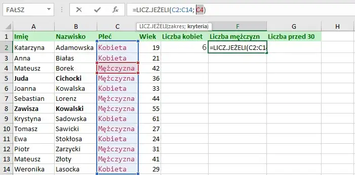 Zdjęcie Jak szybko policzyć ile liczb spełnia warunek w Excel - kompletny poradnik