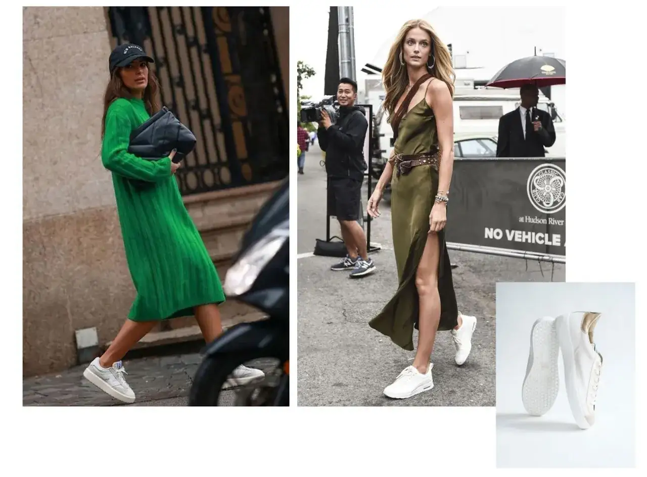 Zdjęcie Cómo elegir los zapatos perfectos para combinar con vestido verde