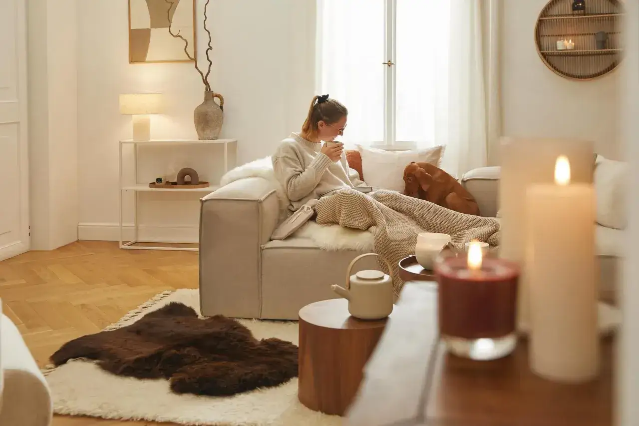 Zdjęcie Jak ocieplić salon dodatkami, aby stworzyć przytulną atmosferę