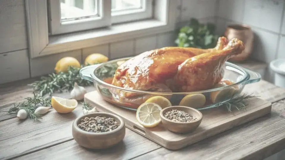Zdjęcie Idealna temperatura pieczenia udźca z indyka, aby uniknąć suchego mięsa