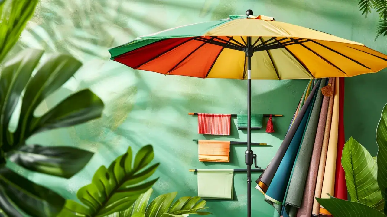 Zdjęcie Poszycie na parasol ogrodowy: Jakie poszycie wybrać na parasol z 6 ramionami?