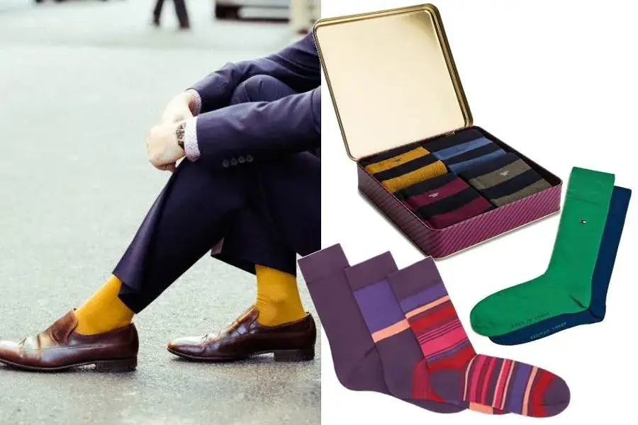 Zdjęcie Kolorowe skarpetki męskie: Rewolucyjne stylizacje, które zaskoczą każdego