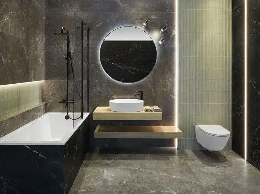 Zdjęcie Łazienka połysk czy mat – wybór, który zmieni Twoje wnętrze na lepsze!