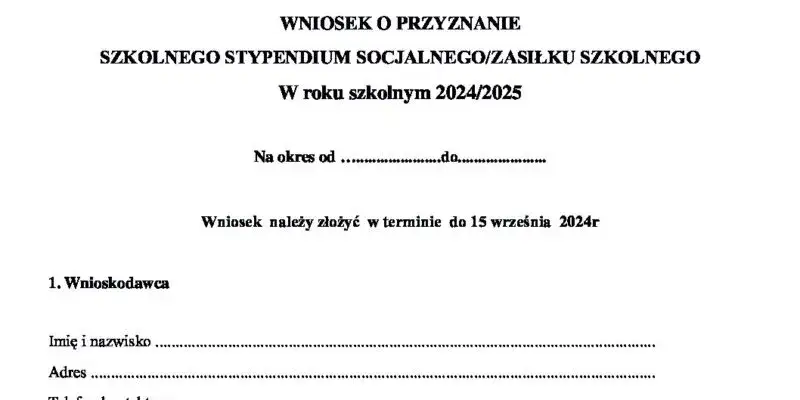 Zdjęcie Jak wypełnić wniosek o stypendium szkolne - praktyczny poradnik