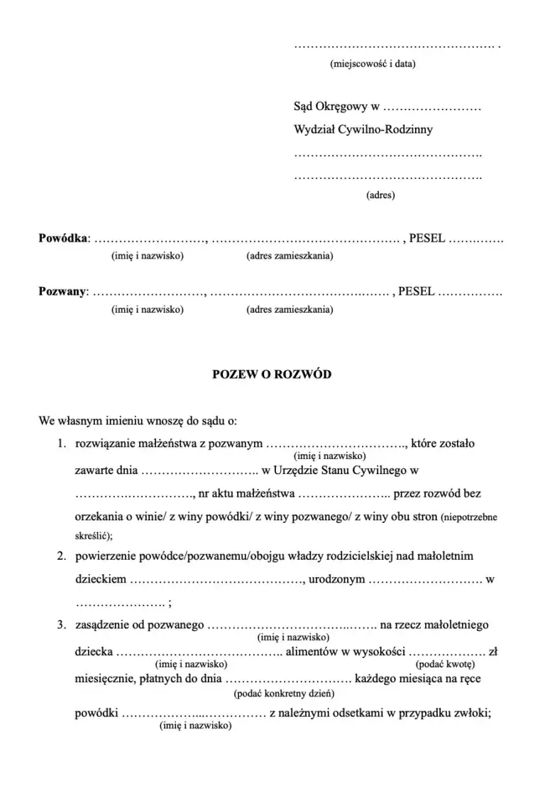 Zdjęcie Jak napisać wniosek rozwodowy krok po kroku? Uniknij kosztownych błędów
