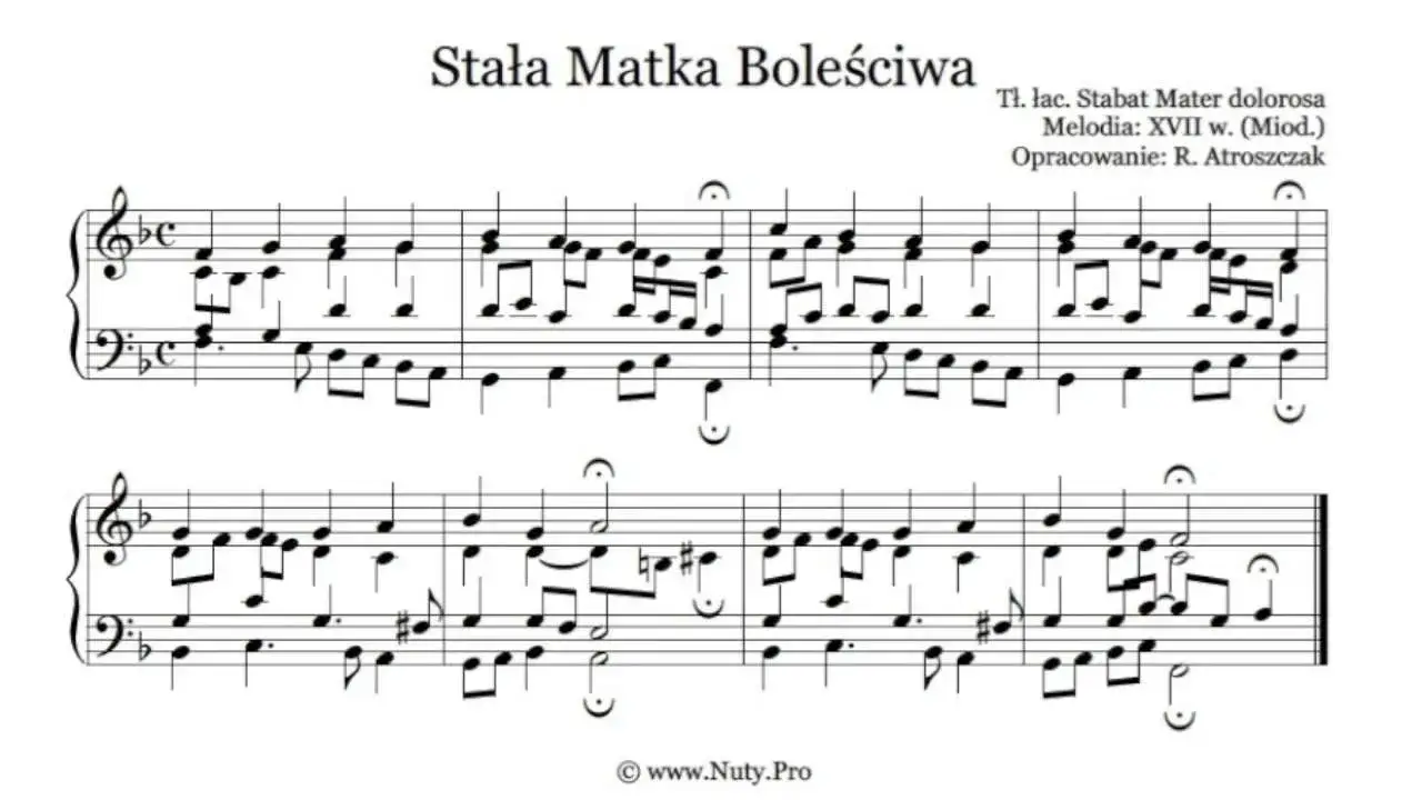 Zdjęcie Podkład muzyczny do Matki która pod krzyżem stała – idealny na liturgię