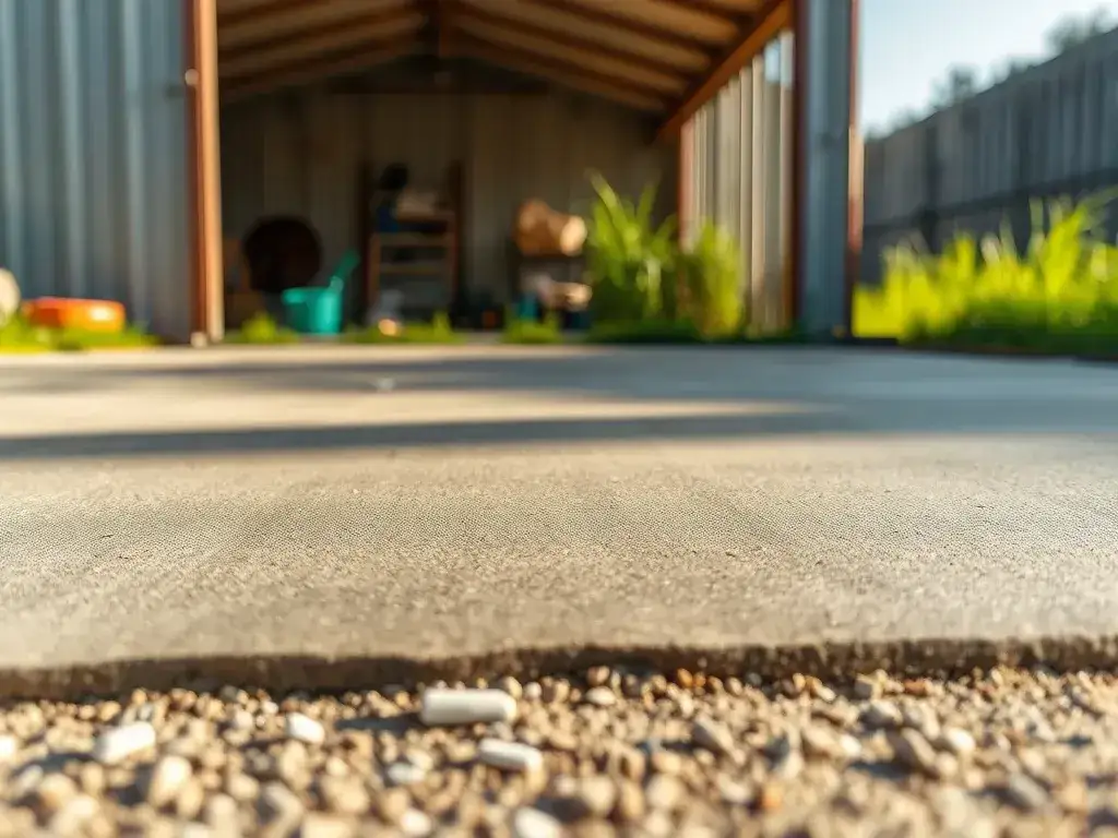 Zdjęcie Jaka grubość wylewki pod garaż blaszany, aby uniknąć problemów?