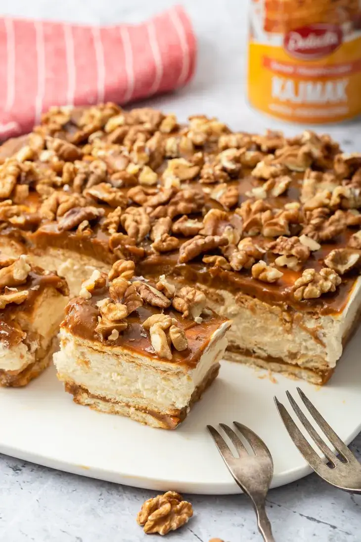 Zdjęcie Prosty przepis na ciasto krówka z herbatnikami, które zachwyci każdego