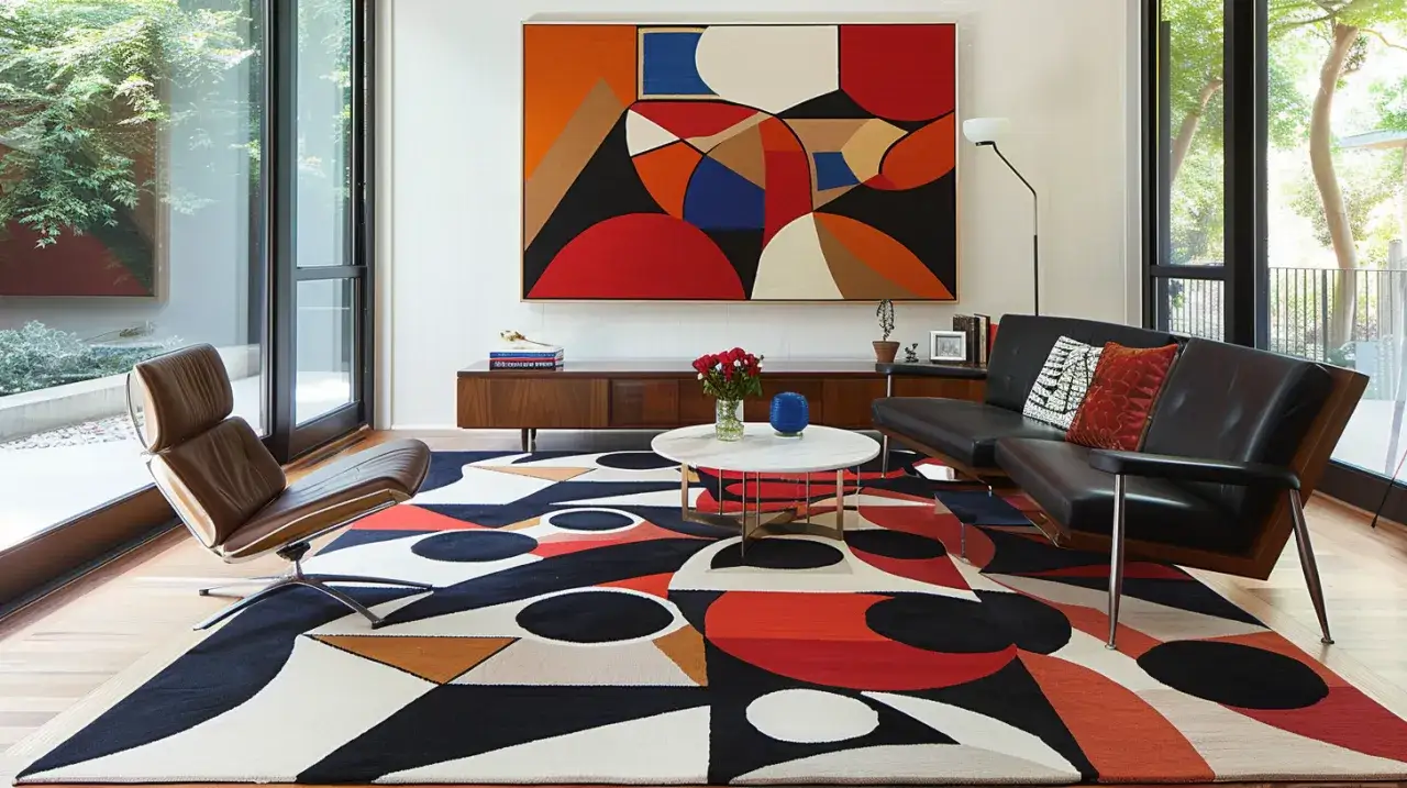 Zdjęcie Dywany geometryczne: Jak ożywić wnętrze prostymi kształtami?