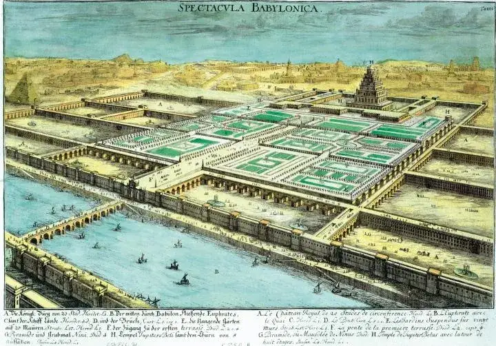 Zdjęcie Starożytne miasto z wiszącymi ogrodami Semiramidy – tajemnice Babilonu