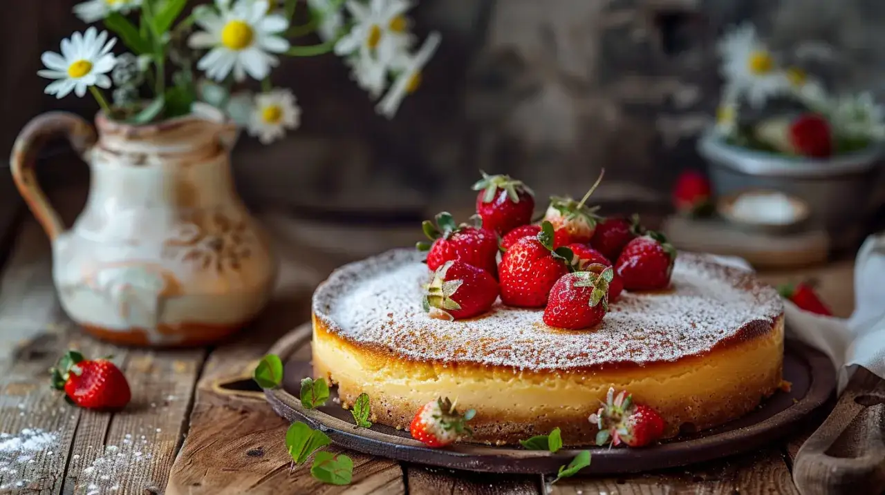 Zdjęcie Sernik z sera wiejskiego - delikatny smak tradycji - przepis