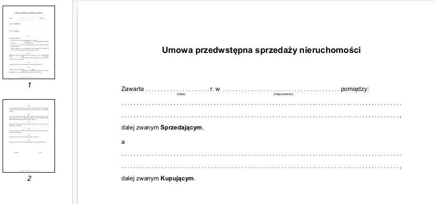 Zdjęcie Przedwstępna umowa sprzedaży - Wzór i zasady