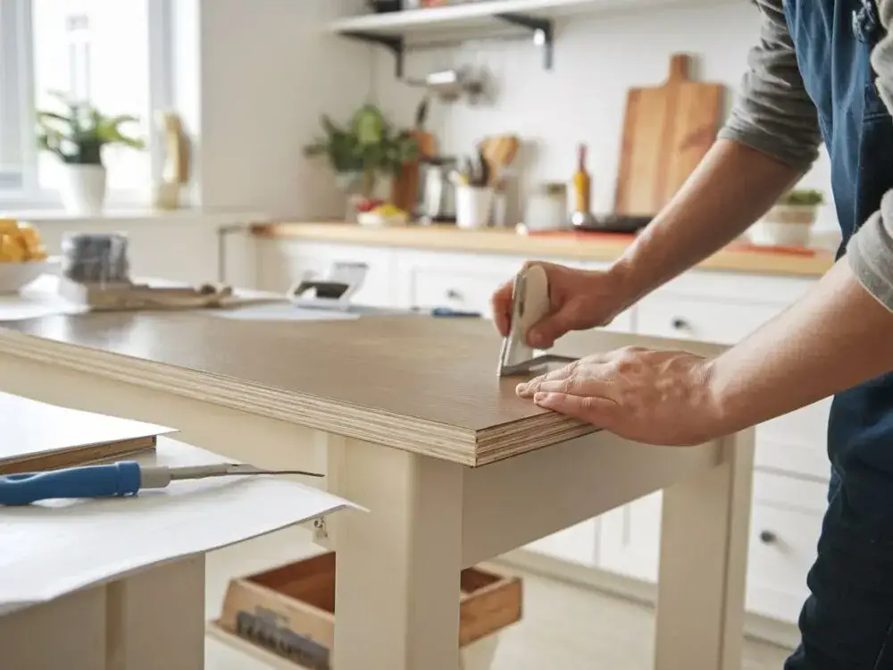 Zdjęcie Jak odnowić blat stołu z okleiny i uniknąć najczęstszych błędów