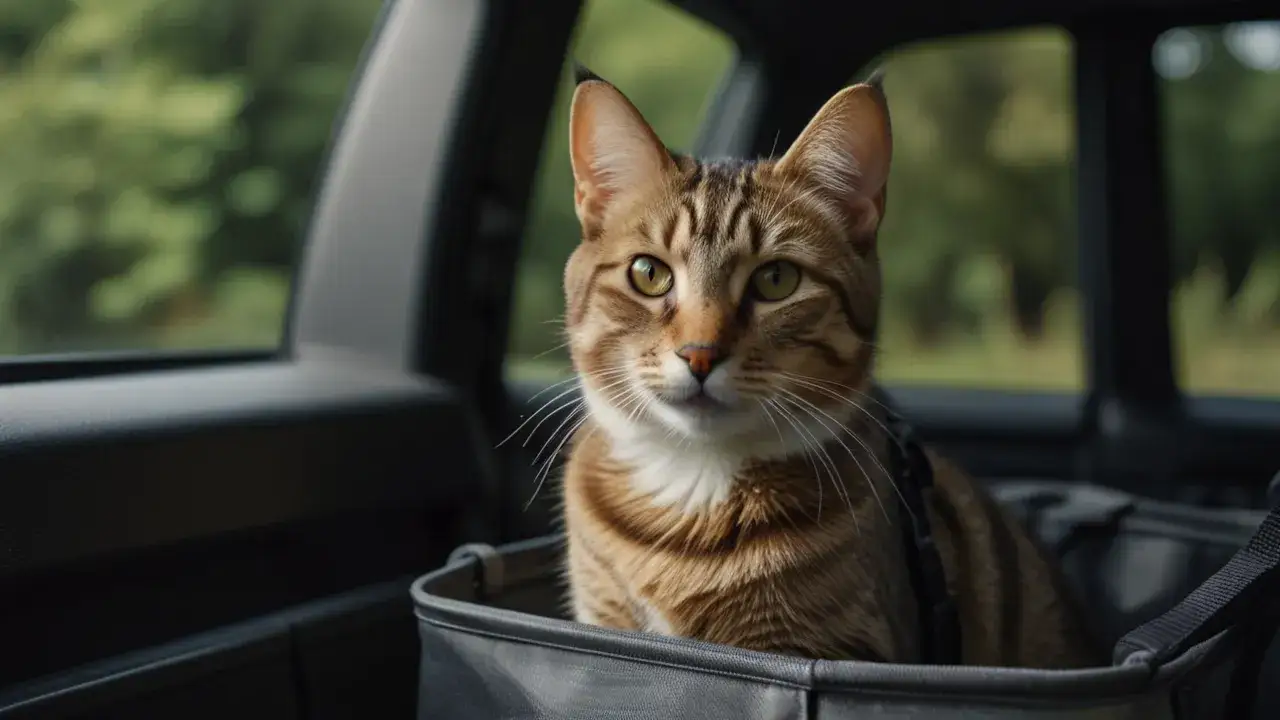 Zdjęcie Jak bezpiecznie przewozić kota w samochodzie: Sprawdź te porady