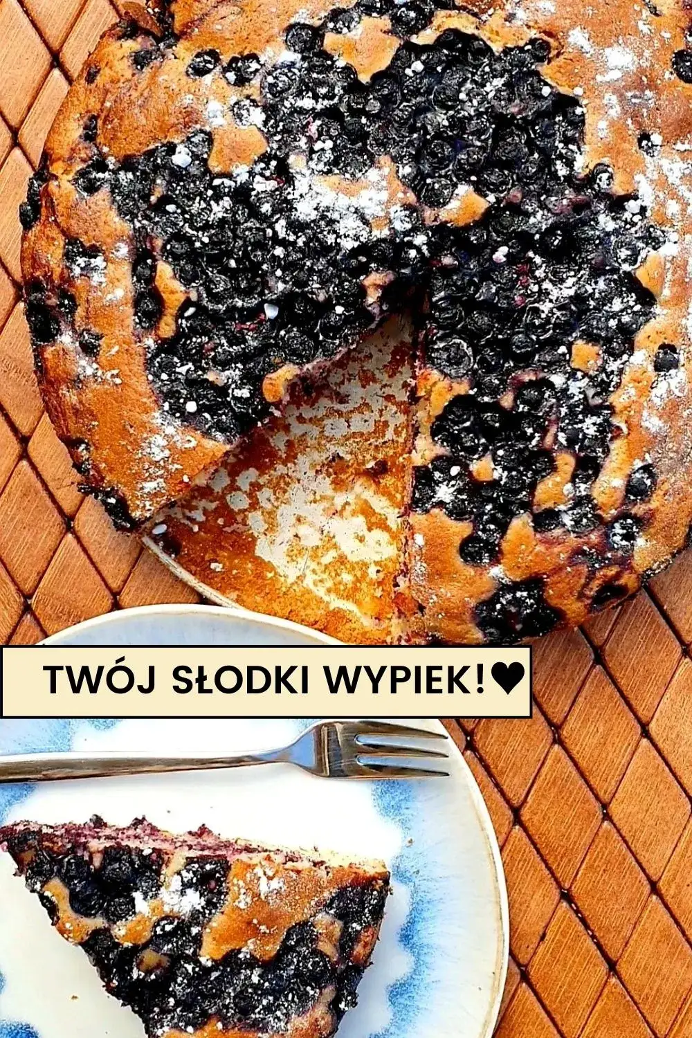 Zdjęcie Prosty przepis na ciasto z jagodami mrożonymi, które zachwyca smakiem