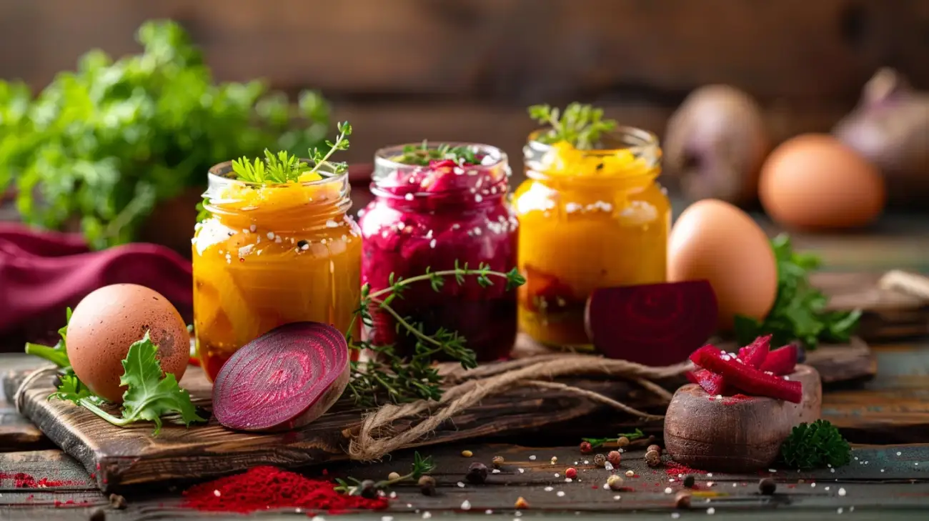 Zdjęcie Jajka w burakach - barwne i zdrowe przekąski na każdą okazję