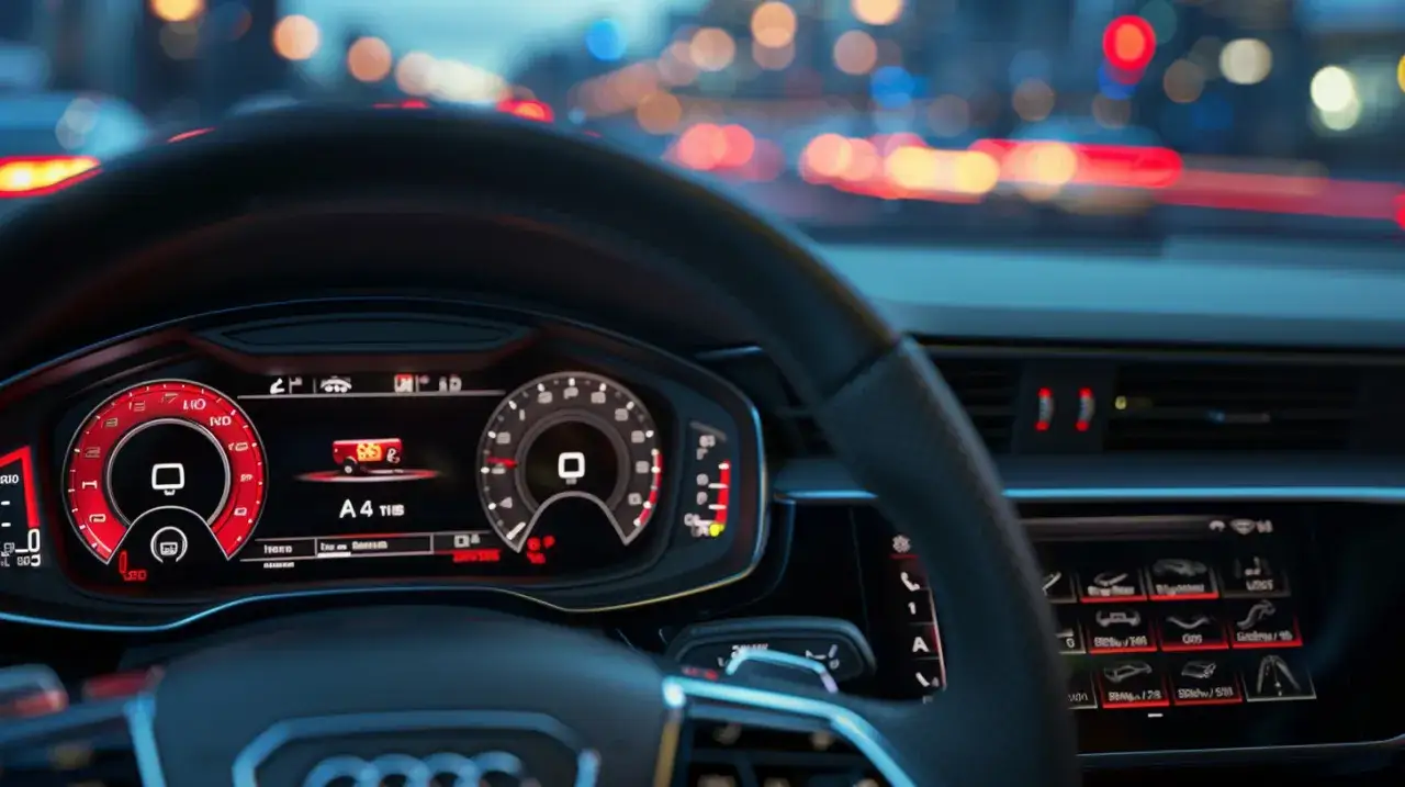 Zdjęcie Kontrolki na desce rozdzielczej Audi A4: co oznaczają? Przewodnik