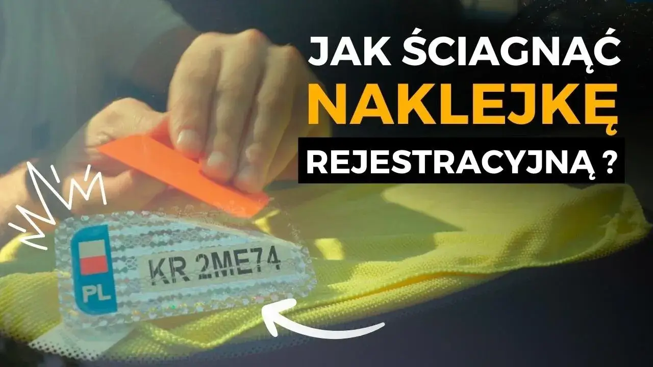 Zdjęcie Jak usunąć naklejkę rejestracyjną z samochodu bez uszkodzeń szyby