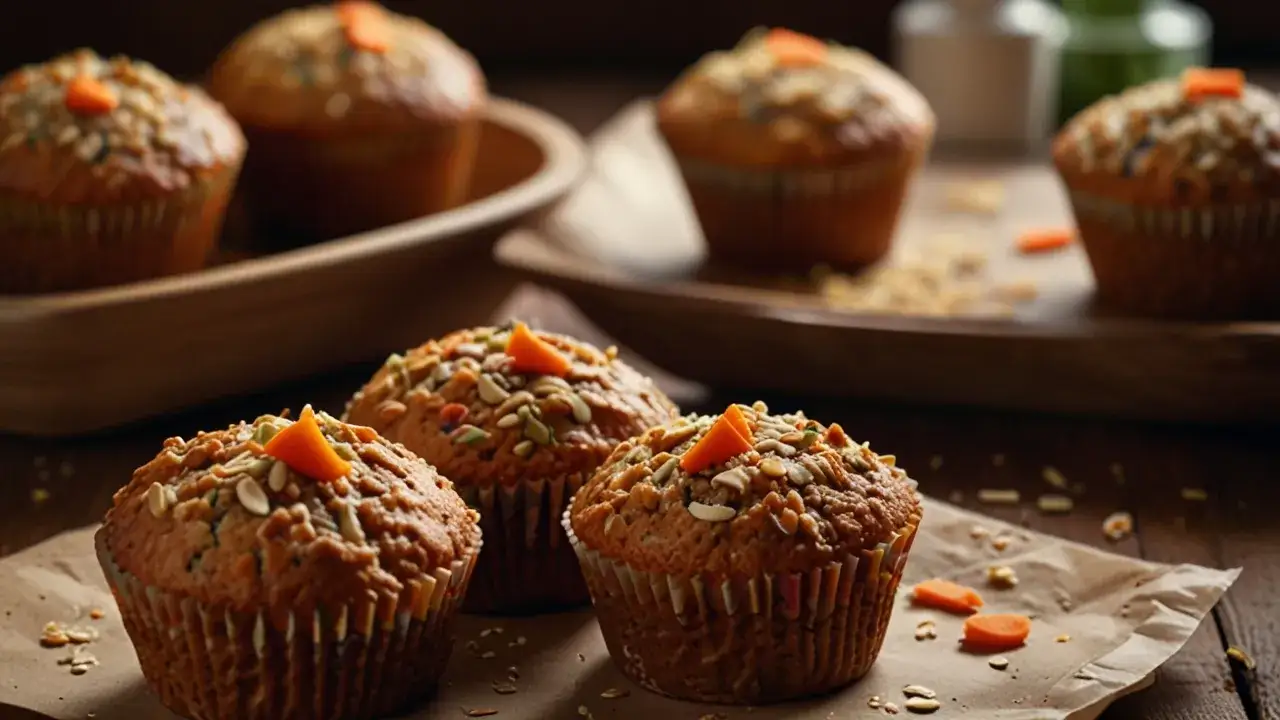 Zdjęcie Babeczki marchewkowe fit: Zdrowy przepis na pyszne babeczki
