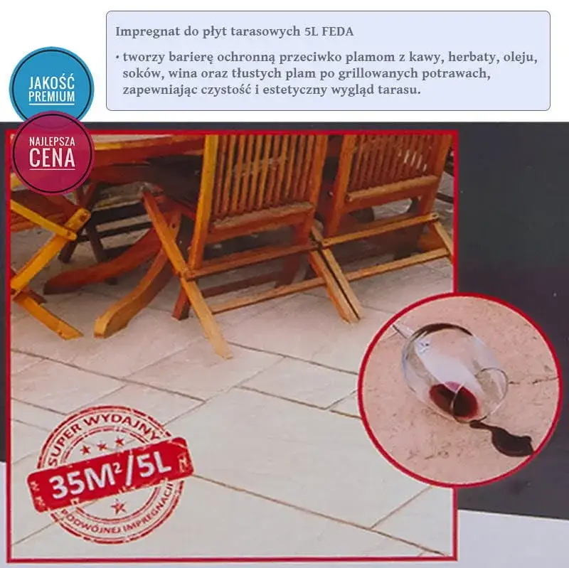 Zdjęcie HBP-1 - impregnat do betonowych płyt tarasowych