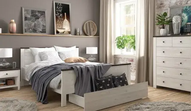 Zdjęcie Szara sypialnia jakie dodatki – 10 inspirujących pomysłów na dekoracje